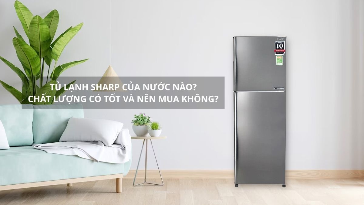 Tủ lạnh Sharp của nước nào? Chất lượng có tốt và nên mua không?